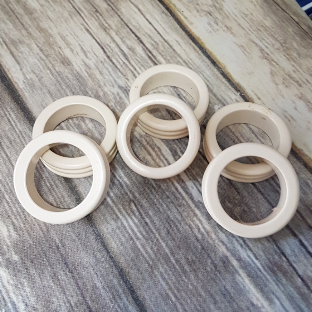 Vintage napkin rings set of 6